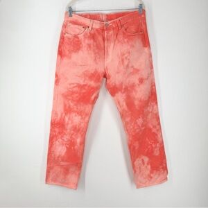 Levi’s 501 Pink Tie Dye Button Fly Jeans Men’s Size 34